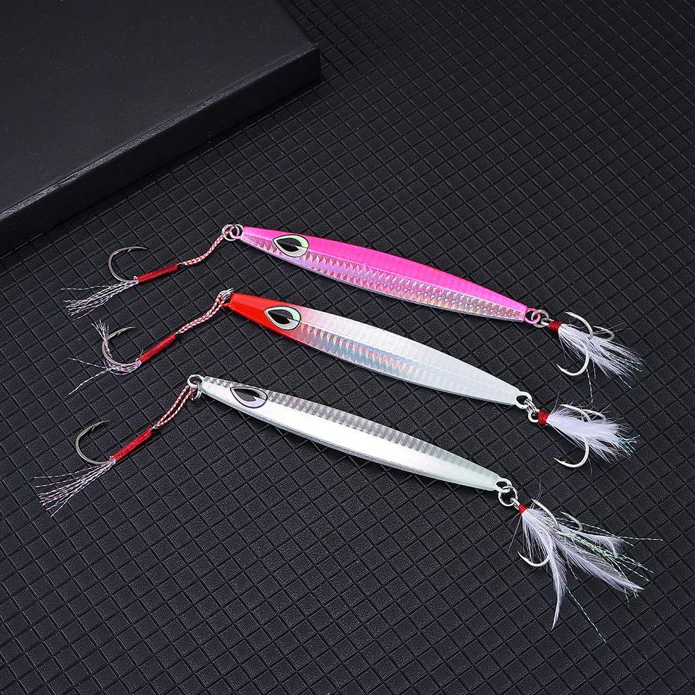 Mồi Câu Cá Nhân Tạo Bằng Kim Loại Có Lưỡi Câu Đôi Tiện Dụng