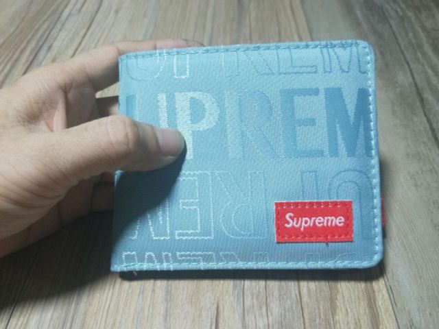 Ví supreme full box logo sup chìm dành Nam nữ