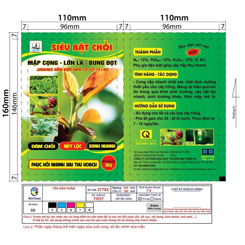 Phân Bón kích chồi