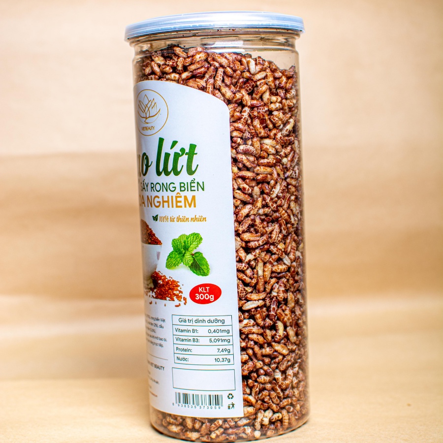 Gạo lứt sấy Mè HOA NGHIÊM - Ăn kiêng, Giảm cân Ngon Giòn, Sạch & Đảm bảo - Hũ 300gram - HSD 6 tháng - STHP | BigBuy360 - bigbuy360.vn