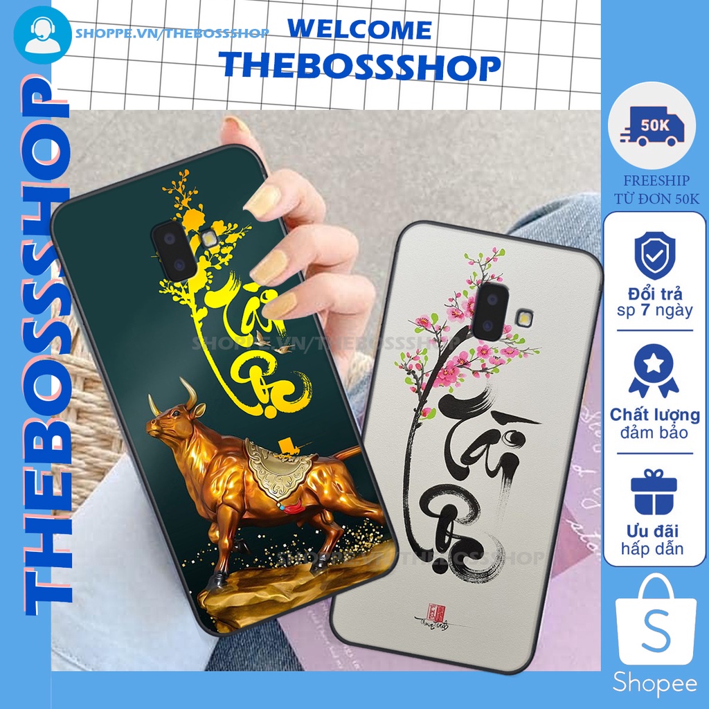 Ốp lưng Samsung Galaxy J6 PLUS in hình TÀI LỘC-MÃ ĐÁO THÀNH CÔNG-TÂM AN SIÊU ĐẸP