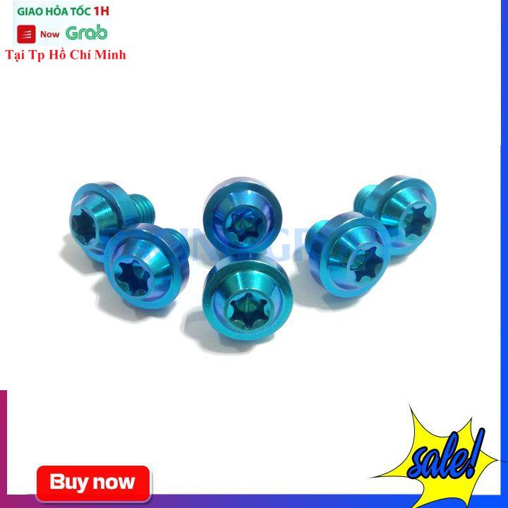 Ốc Chân Kính Siêu Cứng Gr5 Titan - Lục Bảo Đầu Dù