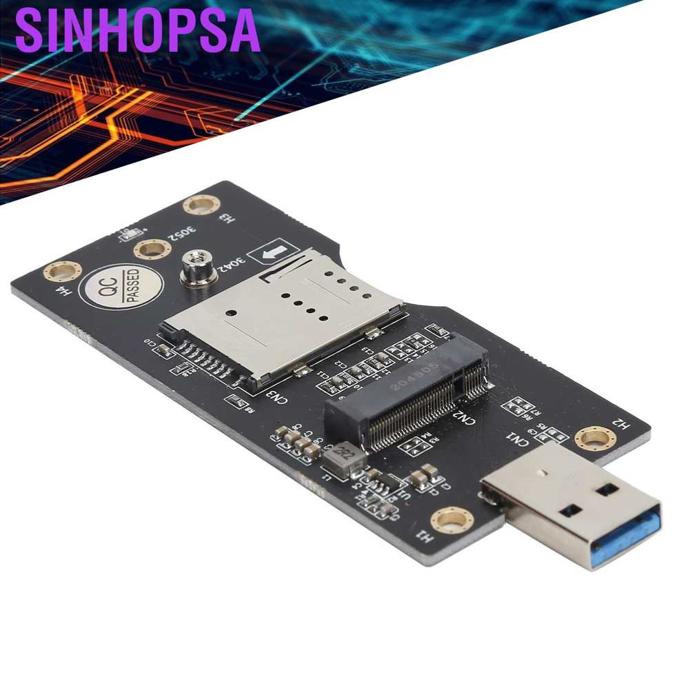 Sinhopsa Riser Card NGFF to SIM 3G/4G/5G Module USB 3.0 Adapter for Desktop Computer Laptop