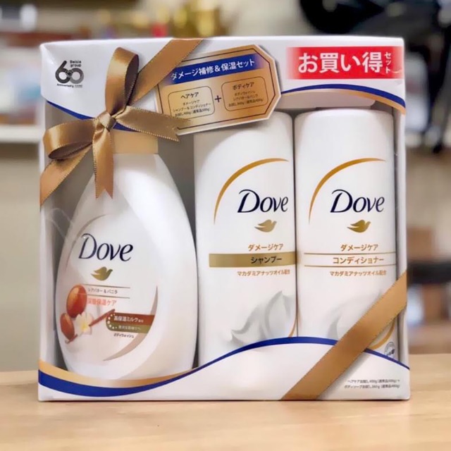 Bộ dầu gội, dầu xả, sữa tắm Dove Nhật Bản 500ml💁💁💁