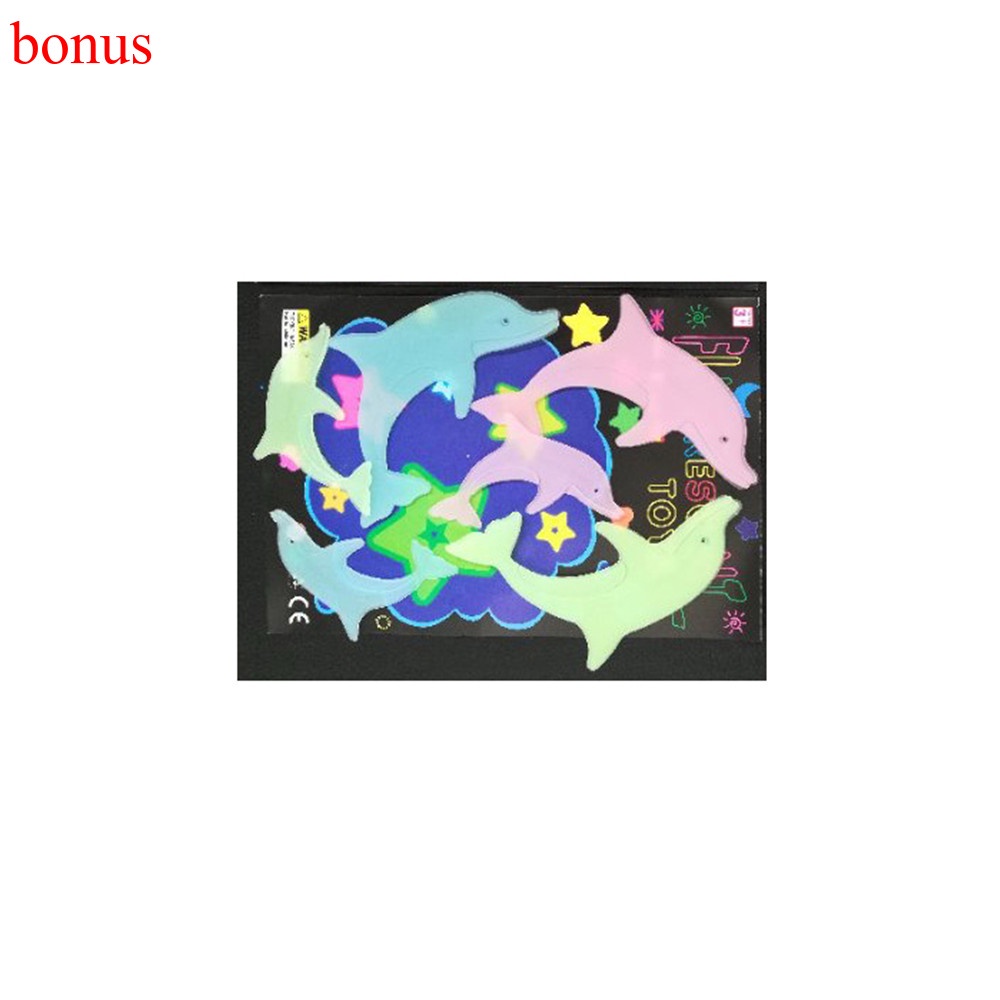 Bộ miếng dán tường hình ngôi sao và mặt trăng 3d dạ quang phát sáng trong bóng tối trang trí phòng bé