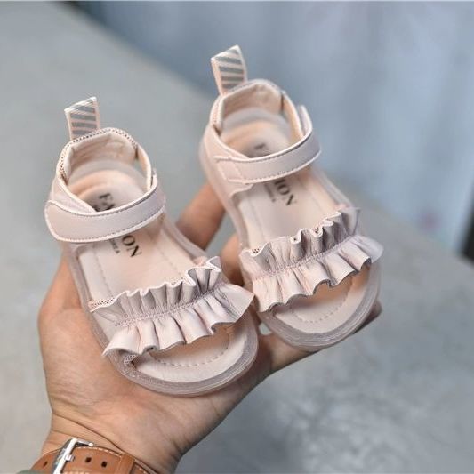 Nữ Giày Sandal Mùa Hè 2021 Mới Giày Trẻ Em Thời Trang Đế Mềm Cho Bé Trẻ Em Công Chúa Giày Nữ Phong Cách Phương Tây Xăng Đan