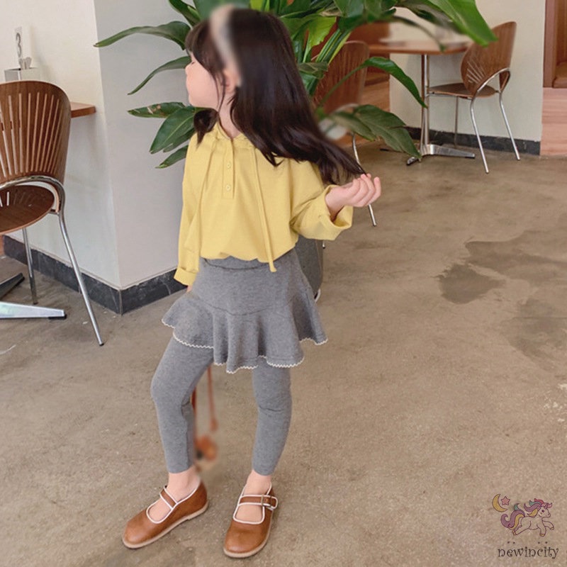 Quần Legging Màu Sắc Trơn Cho Bé Gái