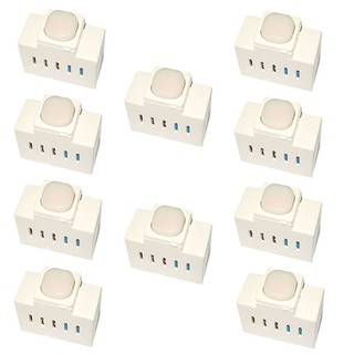 Bộ 10 cái công tắc hẹn giờ tuần hoàn tpe tm3f-10c - trắng