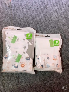 Set 2 bộ Lullaby bé trai/ bé gái vải interlock