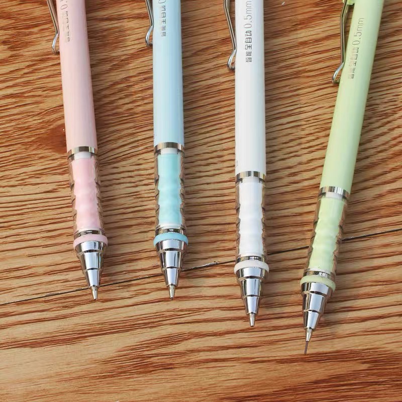 Bút Chì kim Màu pastel 0.5 Bút chì bấm vỏ kết hợp nhựa và kim loại chắc chắn nhẹ