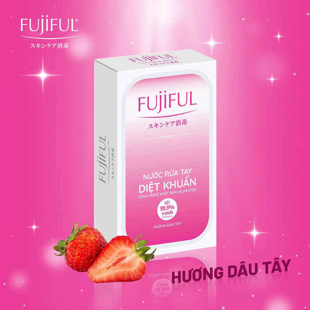Combo 3 chai nước rửa tay dưỡng da FUJIFUL nhiều mùi hương
