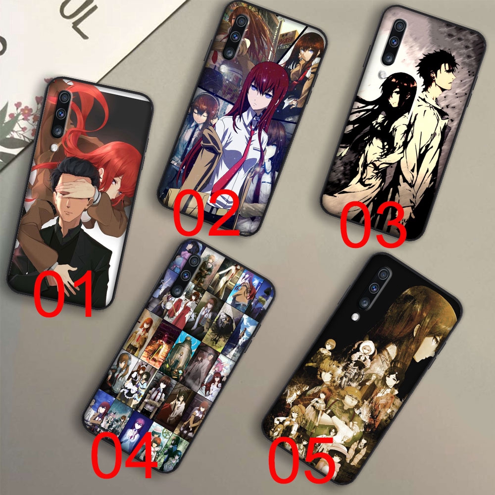 Ốp điện thoại silicon mềm hình anime Steins Gate cho iPhone 11 Pro XS Max XR X 7 8 6 6S Plus NO96