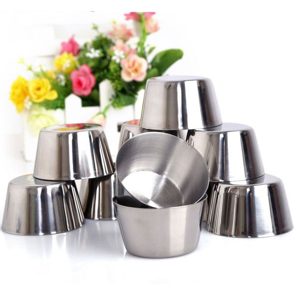 Chén flan inox lớn