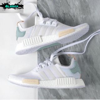 Giày thể thao NMD R1 trắng gót xanh