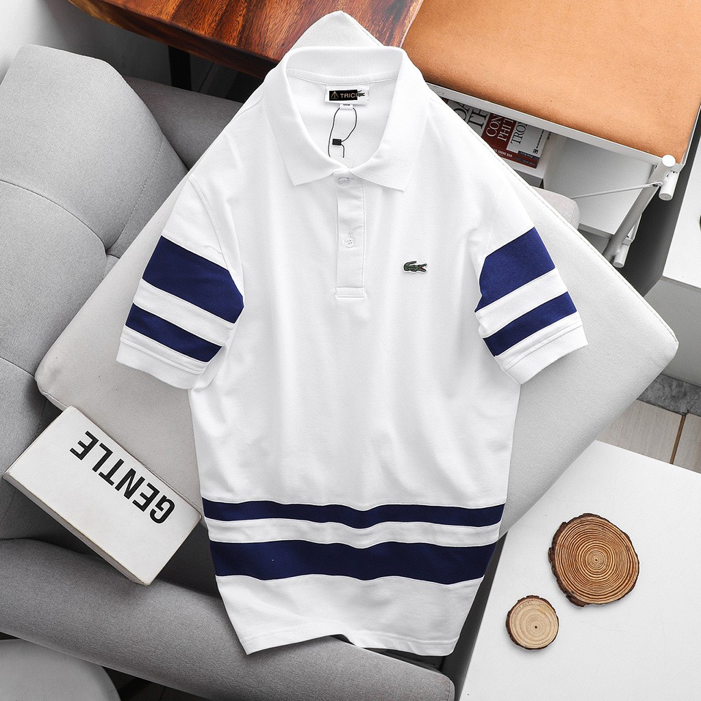 [Mã SR101512 giảm 25% đơn 50K] Áo Polo Nam Cao Cấp Lacoste Phong Cách Lịch Sự Cotton 100% co dãn 4 chiều | BigBuy360 - bigbuy360.vn