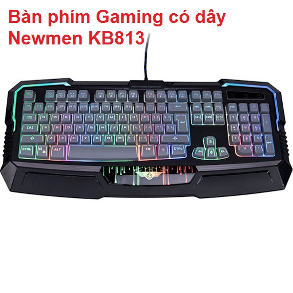 [Mã ELFLASH3 hoàn 10K xu đơn 20K] Bàn phím Gaming có dây Newmen KB813