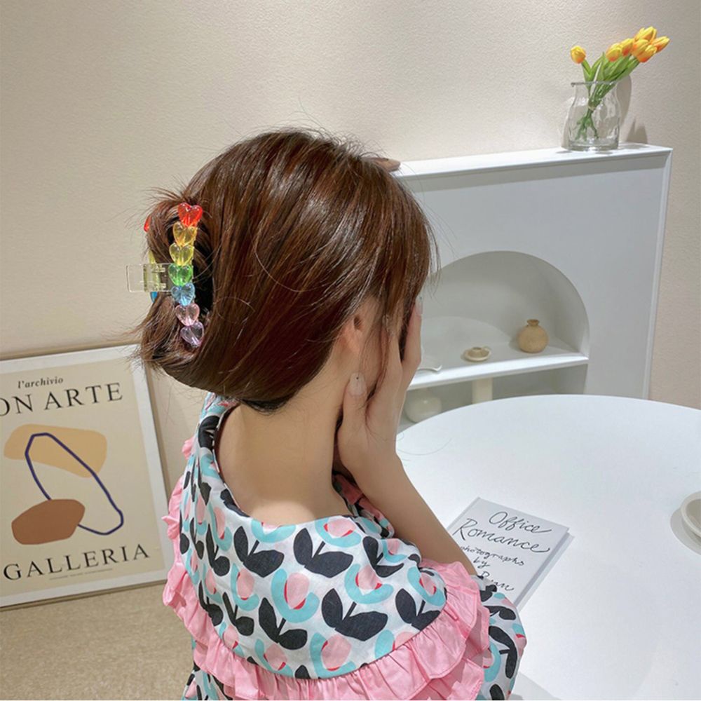 Kẹp Tóc Đuôi Ngựa Hình Trái Tim Ngọt Ngào Dễ Thương Cho Nữ