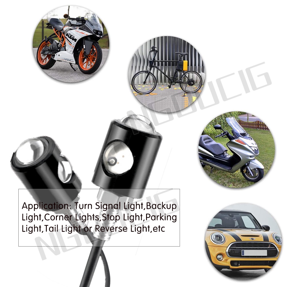 Bóng Đèn Led COB 2SMD Hình Đôi Mắt Đại Bàng Trang Trí Biển Số Xe Hơi / Xe Máy