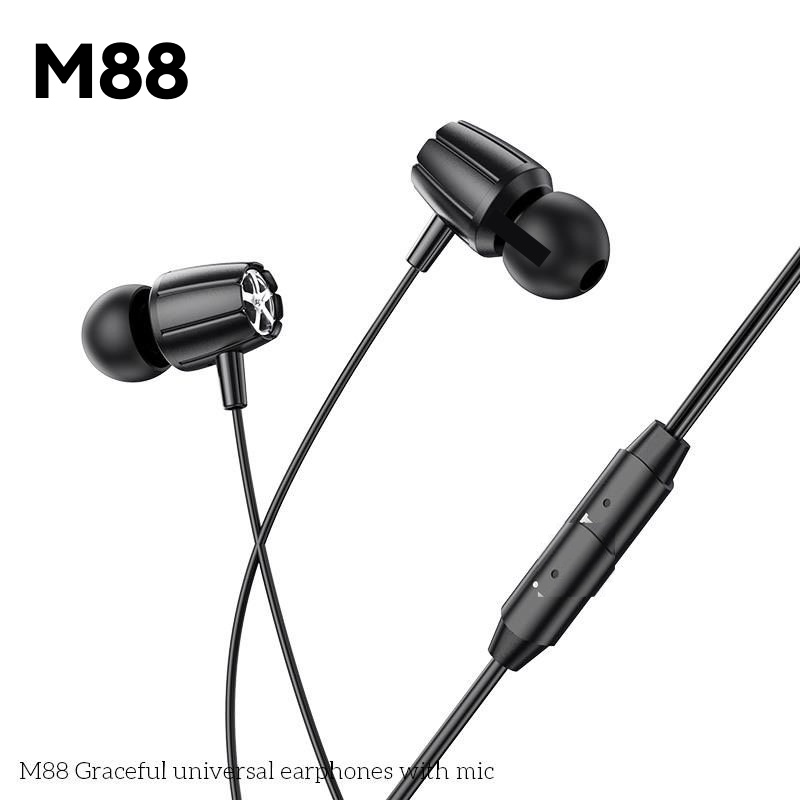 Tai Nghe Nhét Tai Có Dây Chính Hãng M88 Gaming Chống Ồn Bảo Hành 1 Tháng 1 Đổi 1