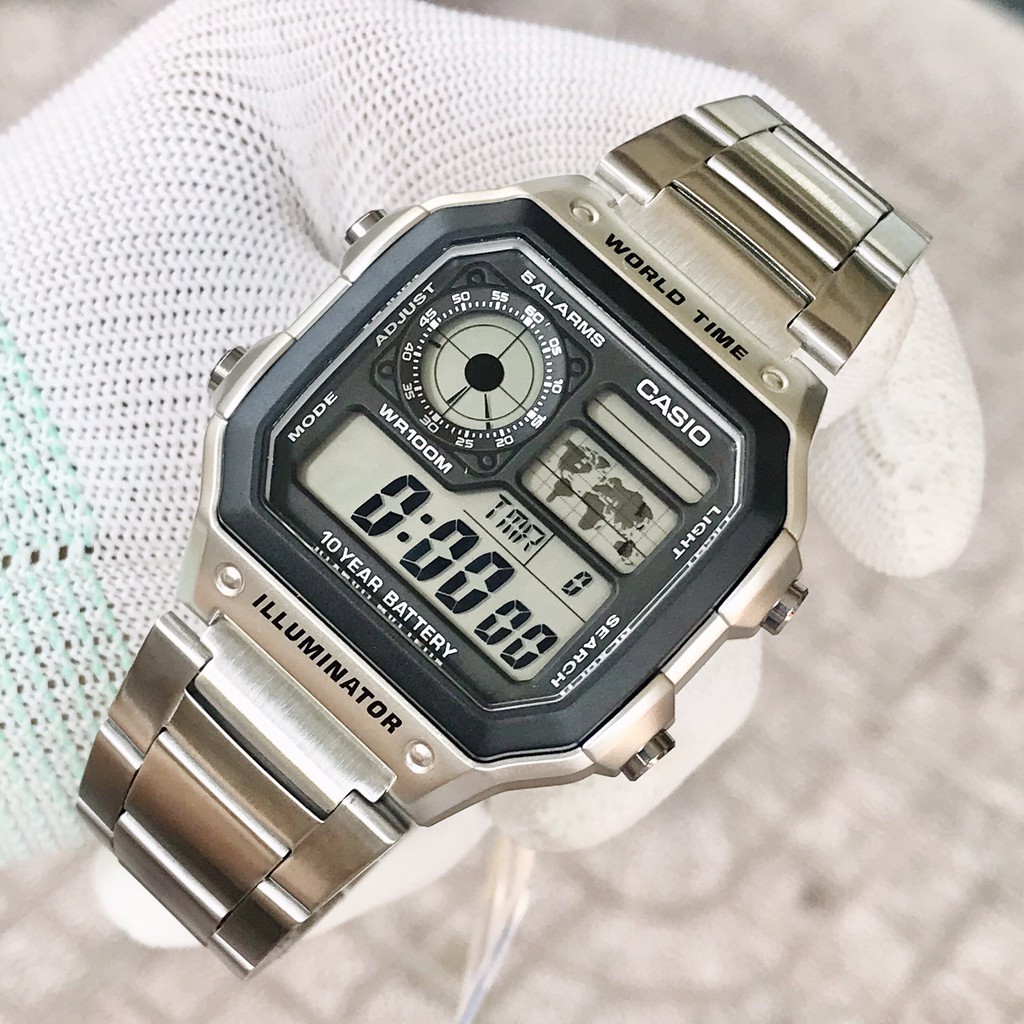 Đồng Hồ Casio AE-1200WHD-1A Chính Hãng - Pin 10 Năm