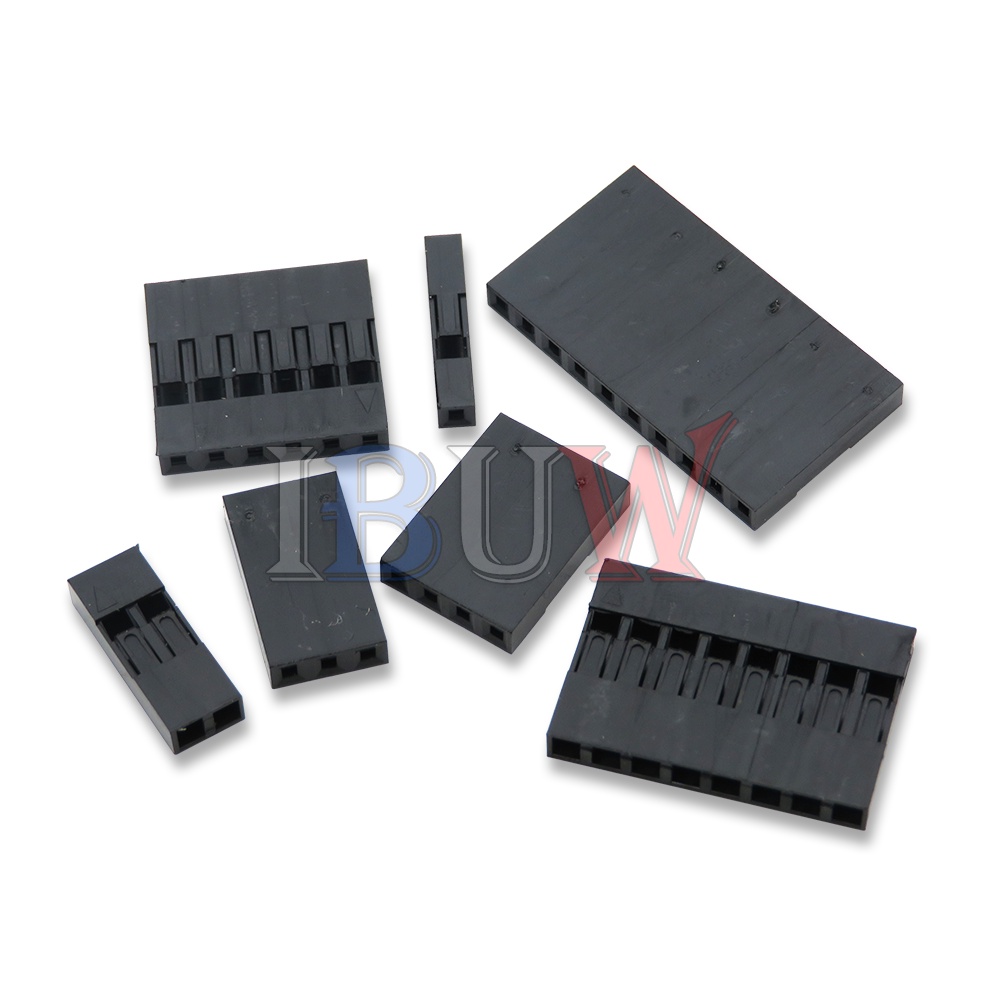 Set 100 Đầu Nối Dây Cáp Nhựa 2.54mm 1x2P 2x2P 1x3P 2x3P 1x4P 2x4P 1x5P 2x5P 1x6P