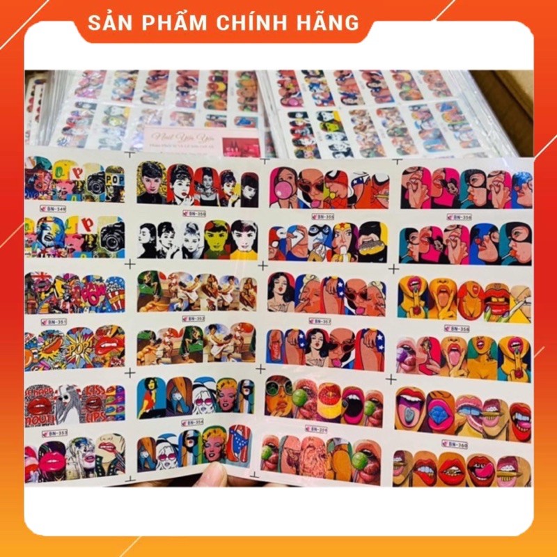 Sticker dán móng tay 3D không thấm nước có độ đàn hồi tốt