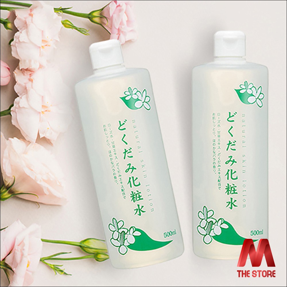 Nước hoa hồng hữu cơ (nước hoa hồng diếp cá - tía tô) Dokudami Perilla Natural Skin Lotion 500ml