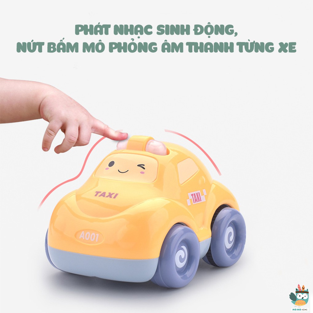 Đồ Chơi Ô Tô Đa Năng 5 Trong 1 - Xe Bus kéo phát nhạc Kết Hợp nhiều trò chơi câu cá thú vị cho bé - Mô Mô Home