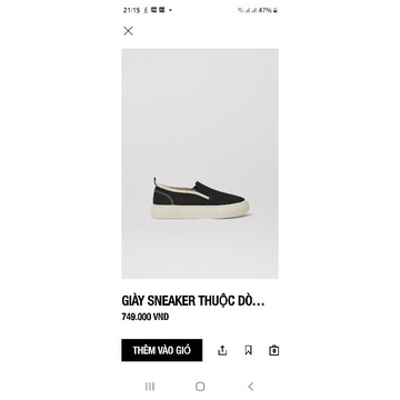 Giày Sneaker Zara dư xịn