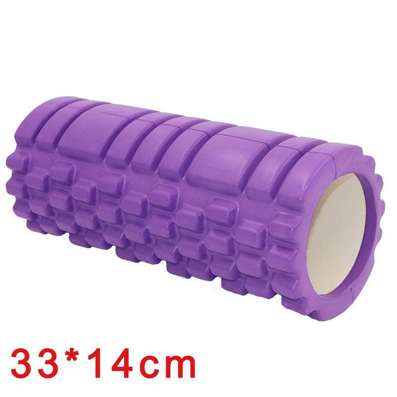 Con lăn Yoga Massage Foarm Roller, ống trụ lăn xốp thể thao giãn cơ có gai roam rollet cao cấp A3002