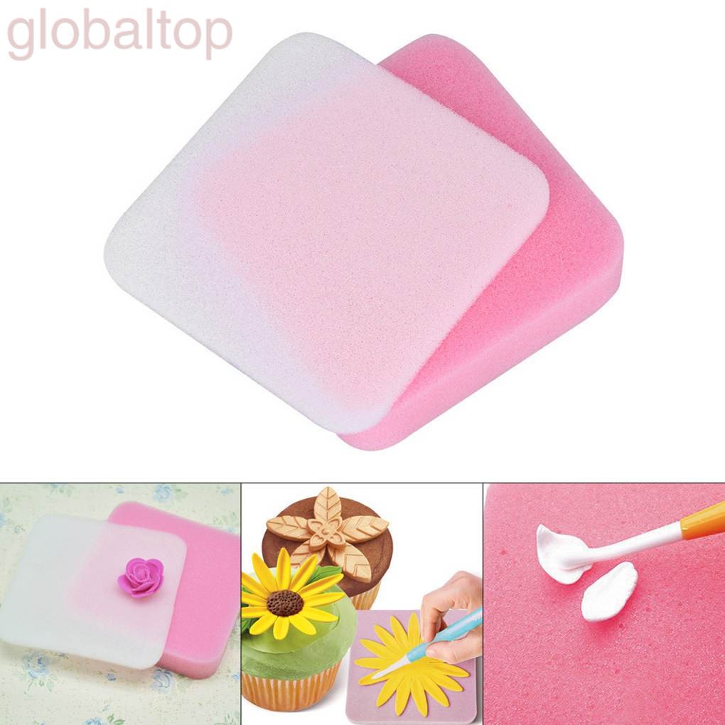 Bộ 2 Miếng Bọt Biển Hỗ Trợ Tạo Hình Hoa Trang Trí Bánh