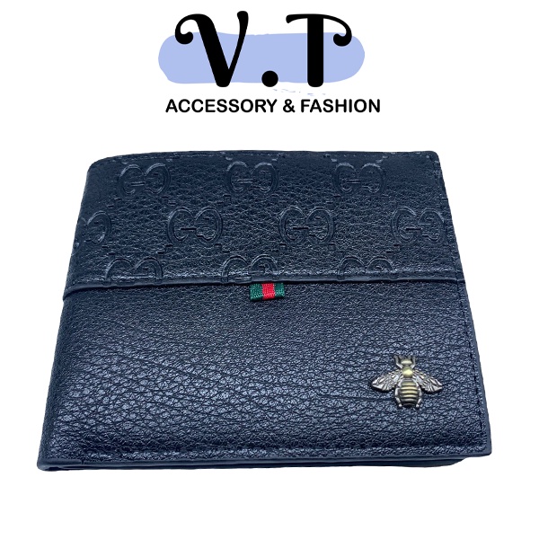 Ví, bóp nam Gucci in họa tiết đơn giản, ví nam cao cấp