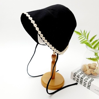 Nón viền hoa nữ tính Modleaf Charming hat Hàn Quốc