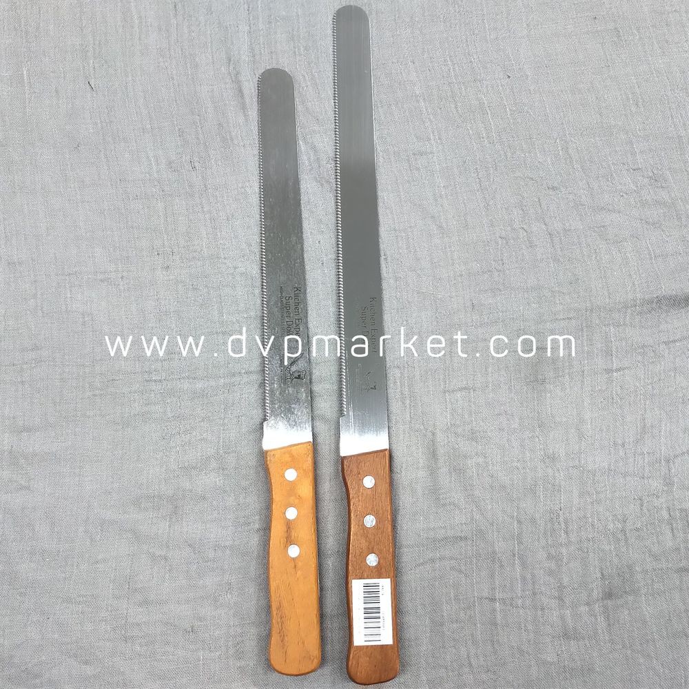 Dao cắt bánh răng cưa/ không răng cưa cán gỗ kích thước 10 inch và 12 inch