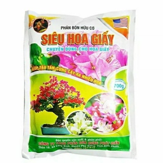 Phân bón hữu cơ siêu hoa giấy giúp cứng cây, ra nhiều hoa - gói 700g