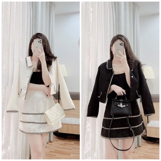 Set dạ viền nhũ