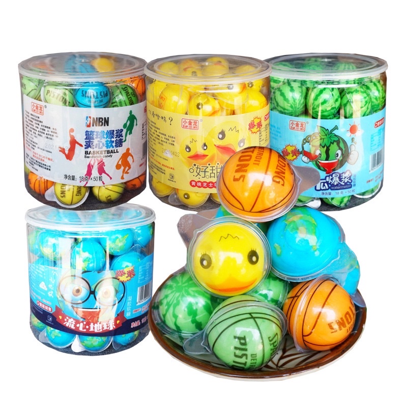 ( 1 viên ) Kẹo dẻo Jelly Hình Con Mắt / Dưa Hấu / Dâu / Địa Cầu / Trái Bóng