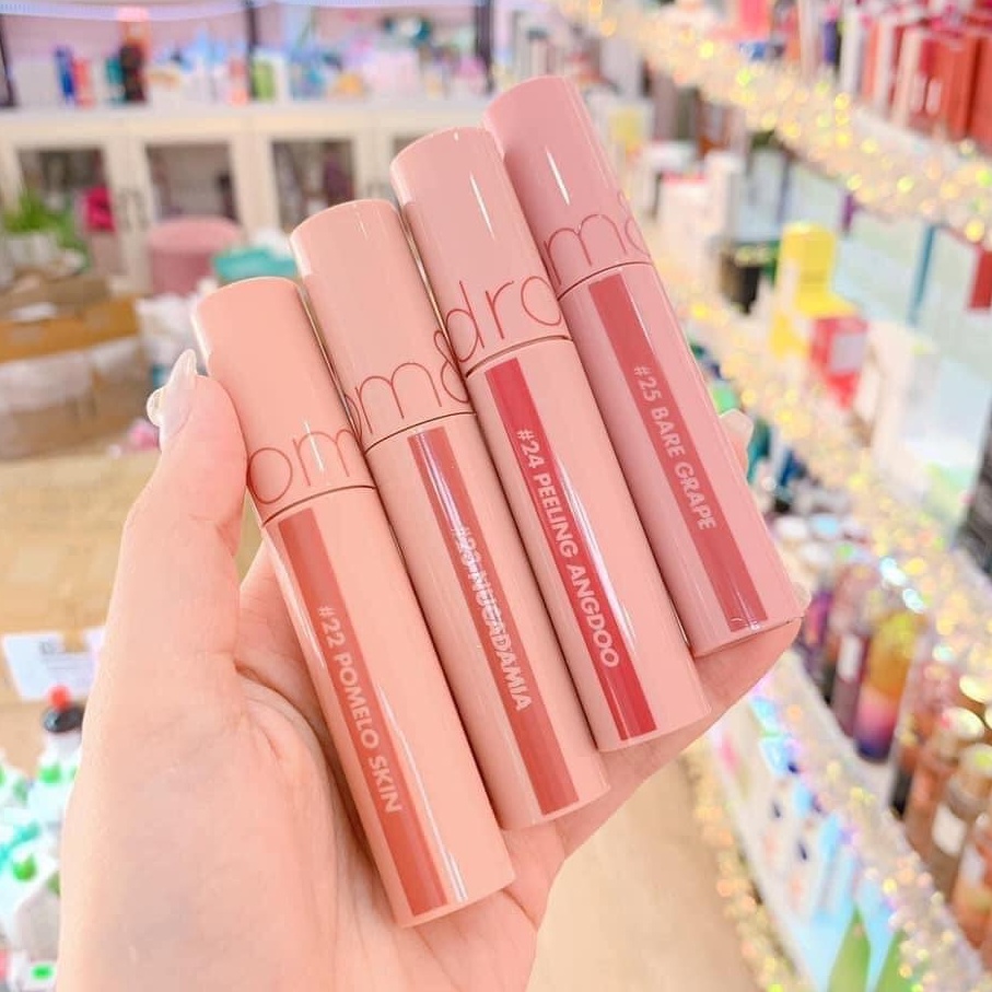 [ĐỦ MÀU 22-25] - Son Bóng Romand Bare Juicy Lasting Tint -  Son Kem Lì Romand Vintage Filter Zero Velvet Tint 2021