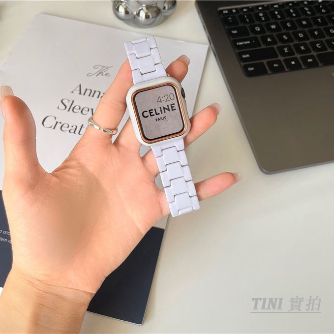 Dây đeo acrylic 38mm/40mm/41mm/42mm/44mm/45mm cho đồng hồ Apple Watch Series iWatch 7/ 5/ 4/ 3/SE
