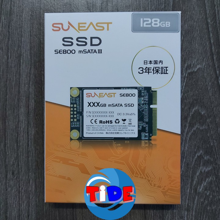 Ổ cứng SSD mSATA SunEast 128GB nội địa Nhật Bản – CHÍNH HÃNG – Bảo hành 3 năm – mSata3 SSD chính hãng