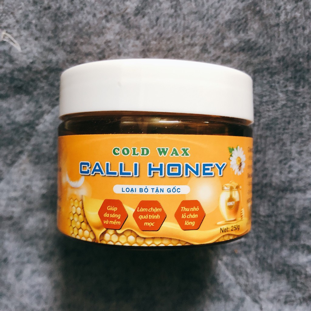 Combo wax lông nách an lành bikini ria mép Calli Honey tặng 50 tờ giấy wax lông + 2 que wax - WCH