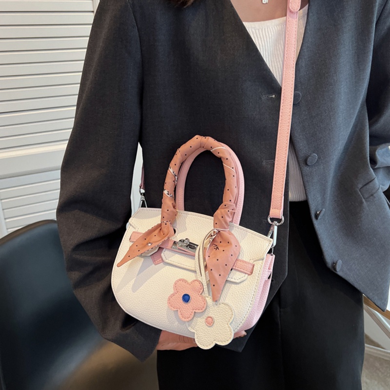 IELGY Túi Đeo Chéo Màu Sắc Tương Phản Phong Cách Hàn Quốc Dành Cho Nữ