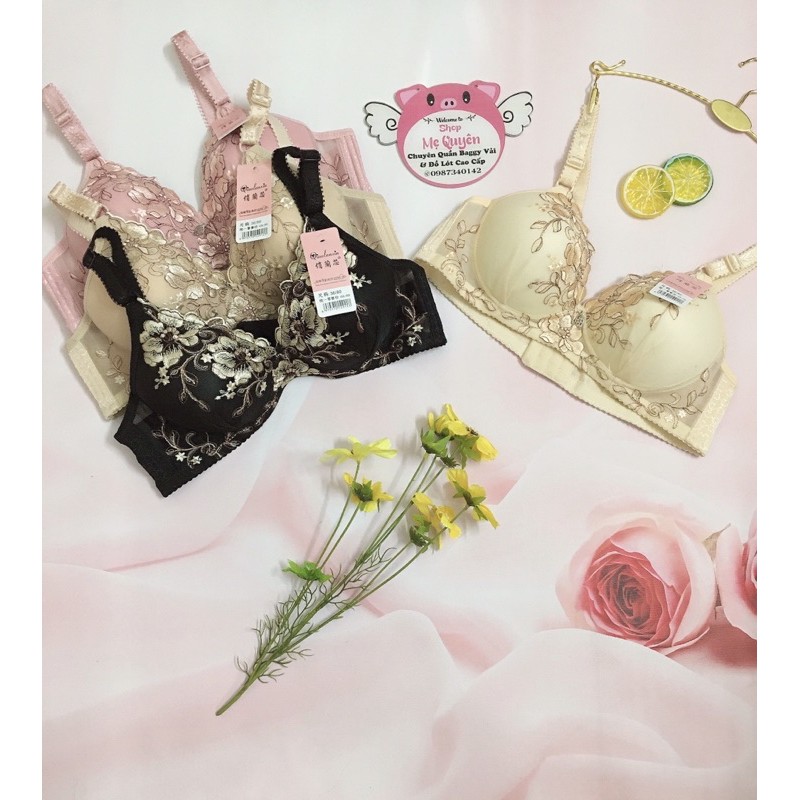 Áo lót ren thêu 4D không mút không gọng, ôm sát bầu ngực- siêu phẩm cho ngày hè năng động