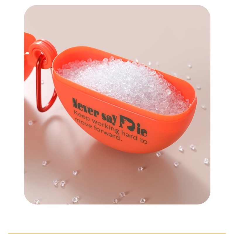 Hộp Đựng Tai Nghe Hình Tròn Chống Bụi Có Khóa Bấm