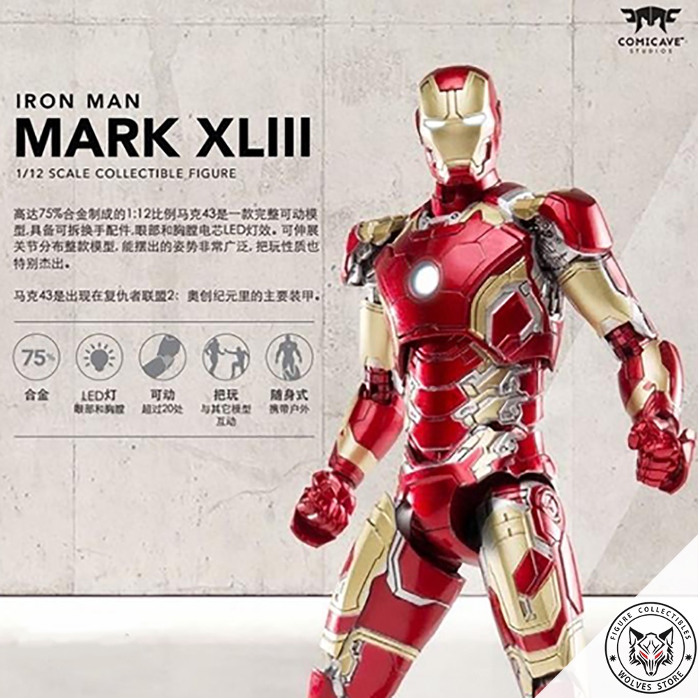 Tạm hết hàng mô hình chính hãng comicave iron man mk43 - ảnh sản phẩm 1