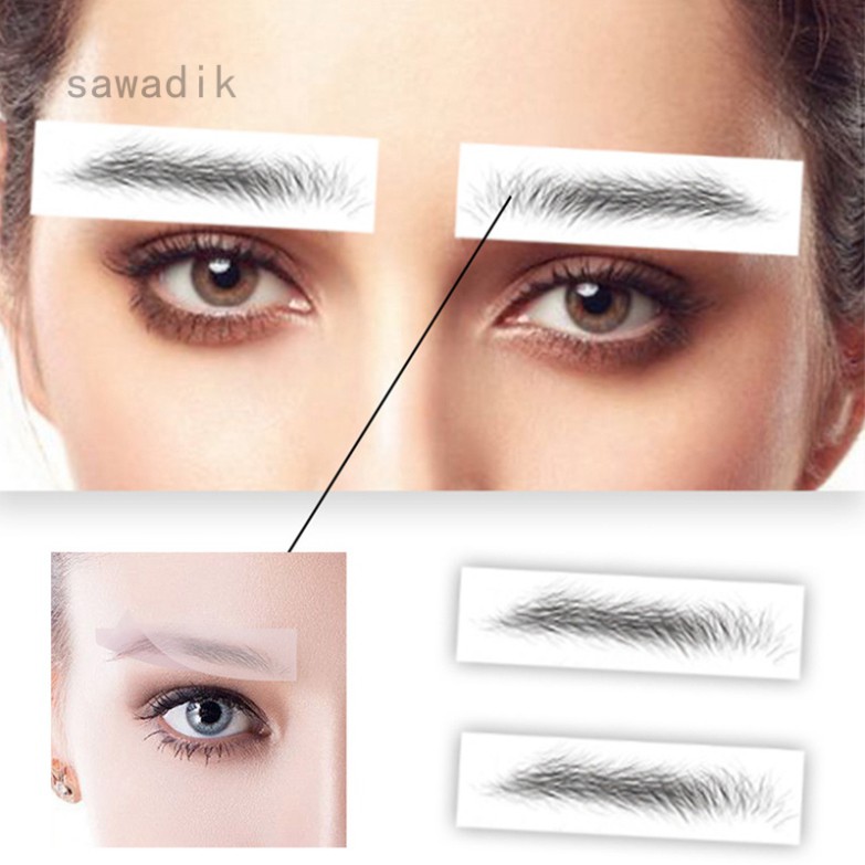 Miếng Dán Xăm Chân Mày 4d Chống Nước Lâu Trôi Sawadik