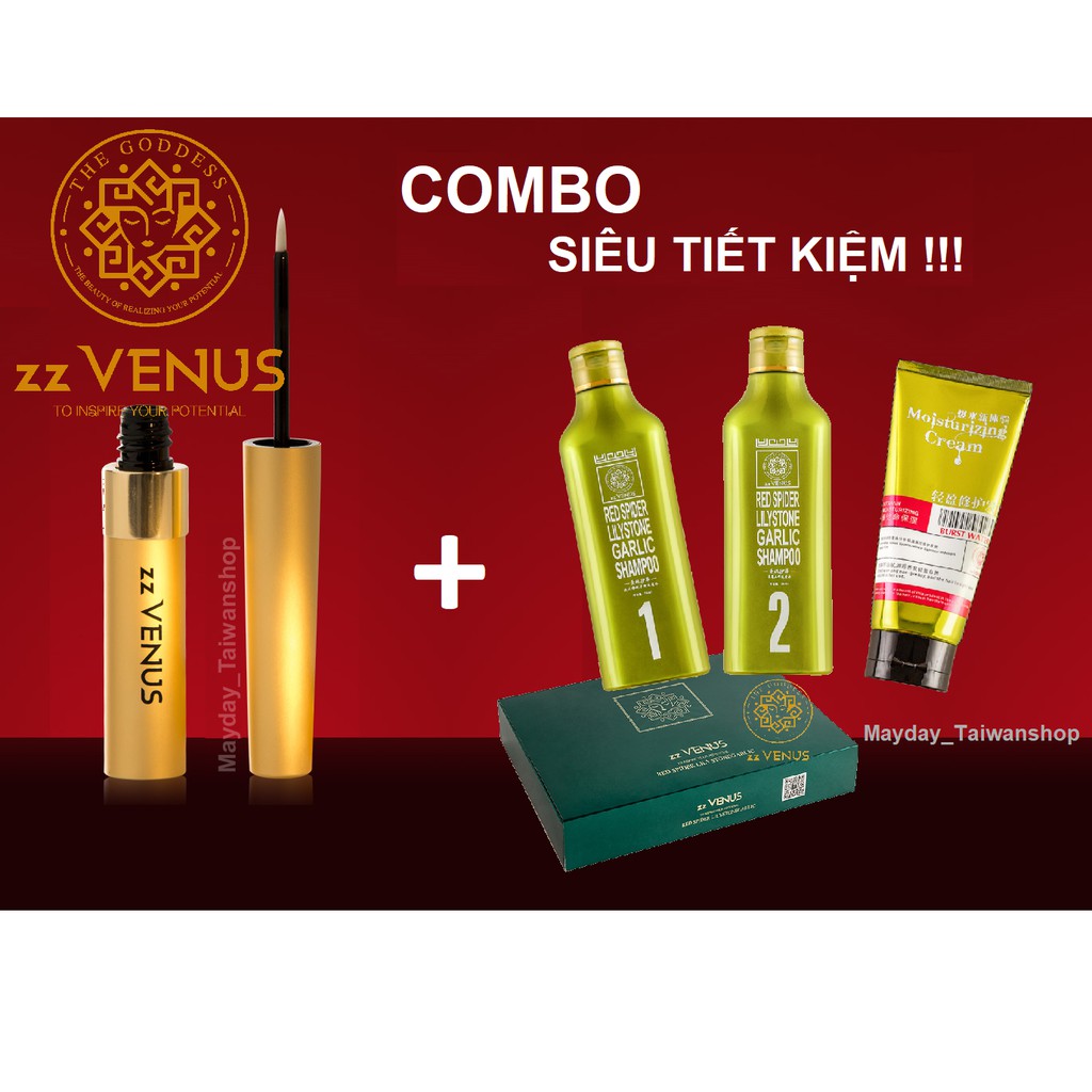 Combo Dưỡng Mi zzVENUS và Set Dầu Gội Chăm Sóc Tóc Chuyên Sâu