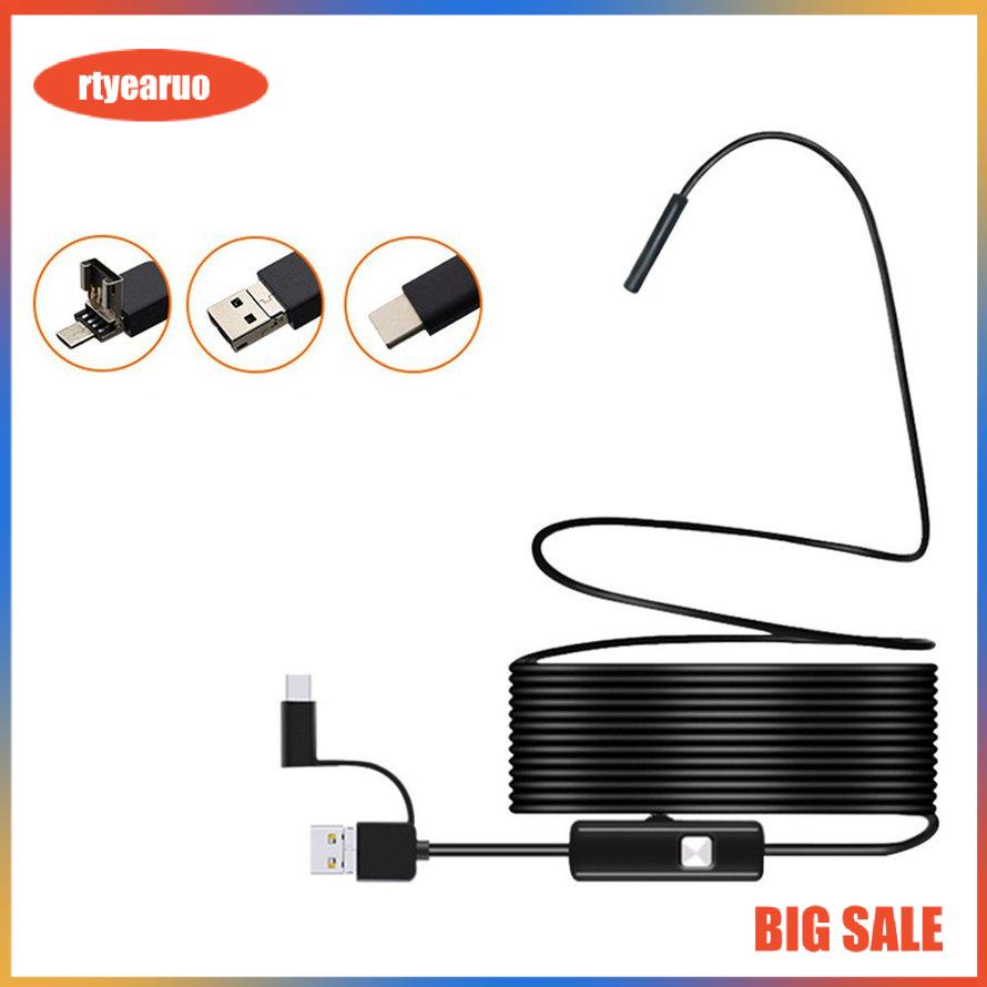 Camera Nội Soi Usb Mini 7.0mm Với 6 Đèn Led Chống Nước