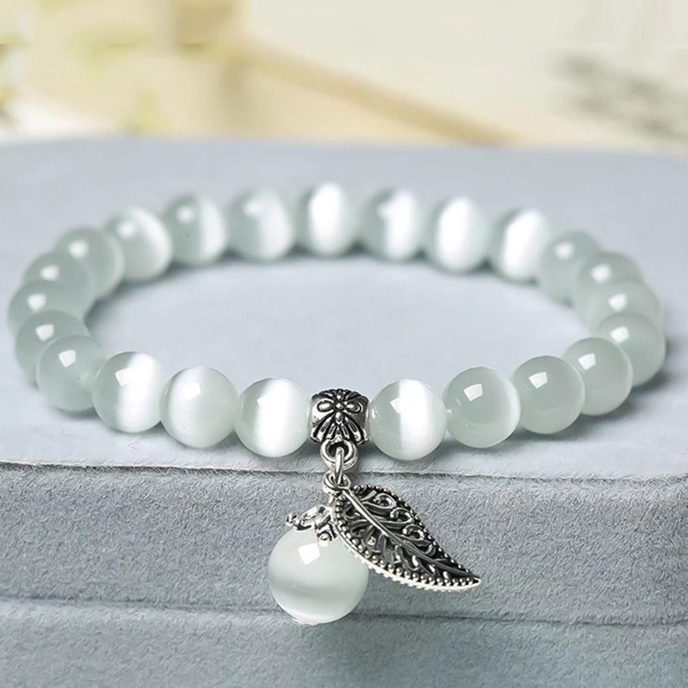 Vòng Tay Mắt Mèo Đính Đá Mắt Mèo Thời Trang