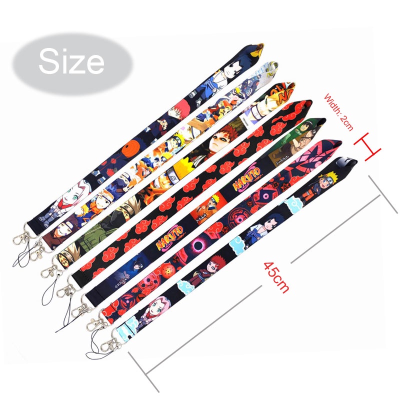 Dây Đeo Thẻ ID / Điện Thoại Chống Rơi Hình NARUTO 7 Màu Tùy Chọn